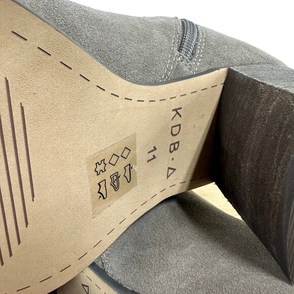 Kelsi Dagger NWOB Brooklyn Logan Gray Taupe Over The Knee Boot Size 11 Suede - Picture 6 of 6